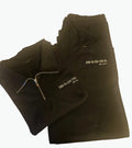 Quarter Zip Sweatsuit in Black with the UHN-FR-GEH-TUH-BL logo
