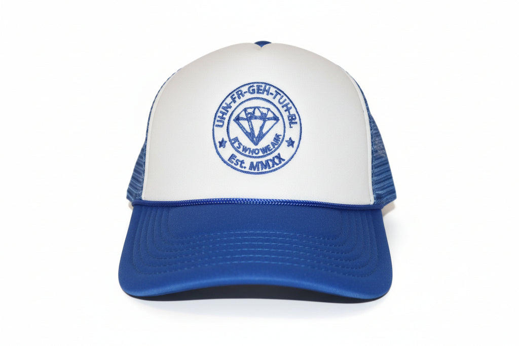 Trucker Hats with UHN-FR-GEH-TUH-BL logo