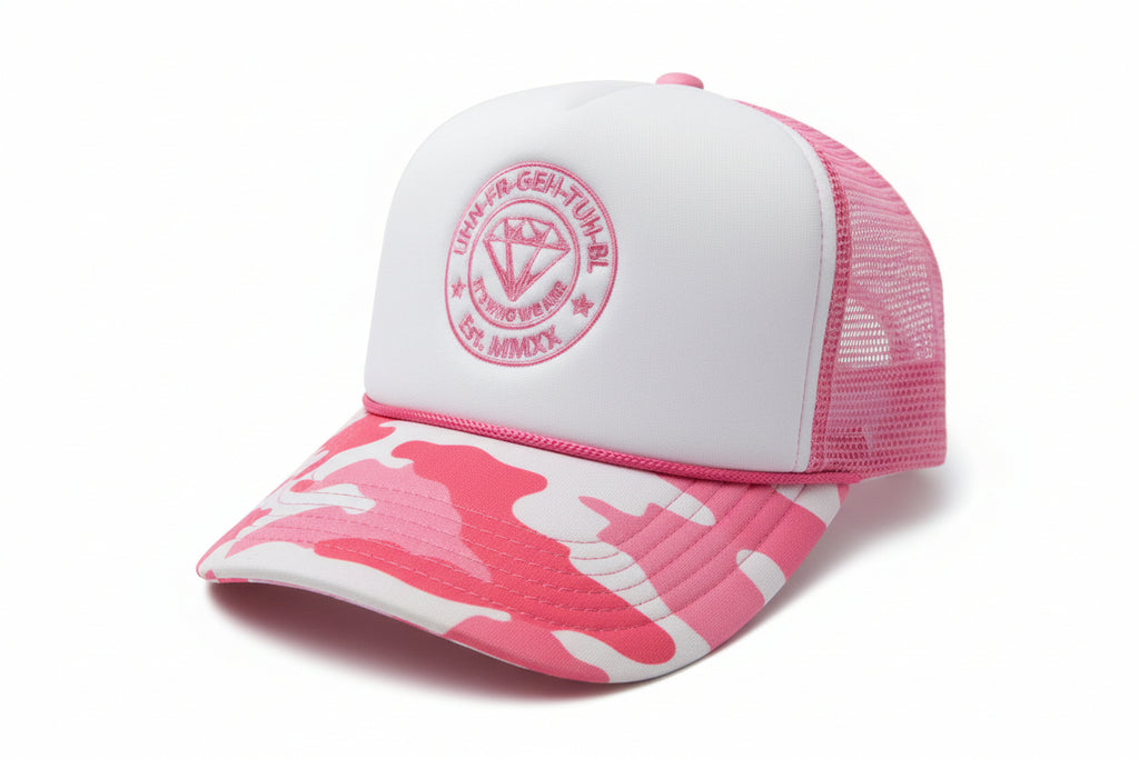 Trucker Hats with UHN-FR-GEH-TUH-BL logo
