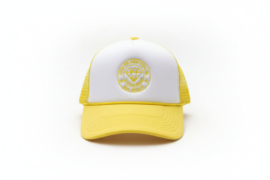 Trucker Hats with UHN-FR-GEH-TUH-BL logo